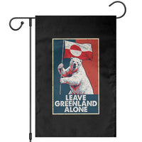 Leave Greenland Alone Garden Flag Polar Bear Holding Flag Greenlanders Supports
