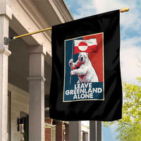Leave Greenland Alone Garden Flag Polar Bear Holding Flag Greenlanders Supports