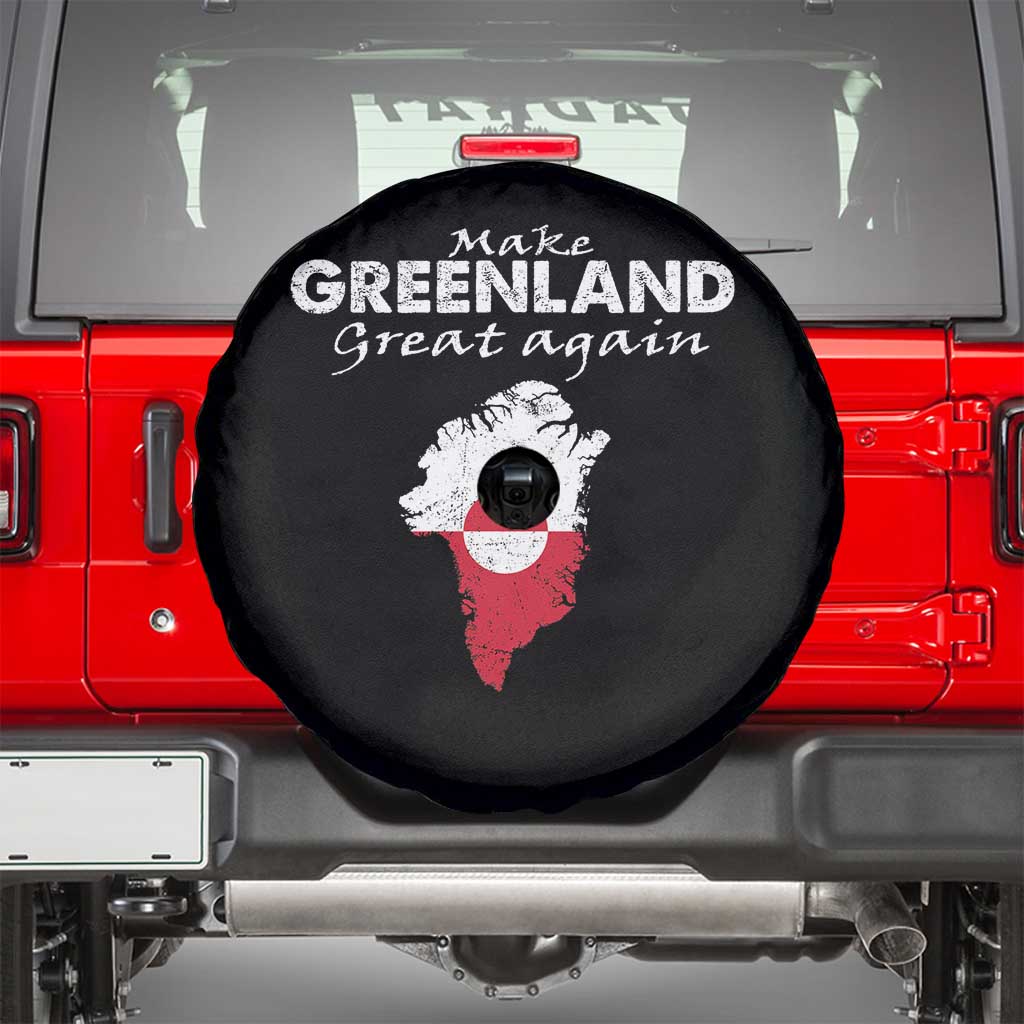 Make Greenland Great Again Spare Tire Cover Act USA 51st State Greenland