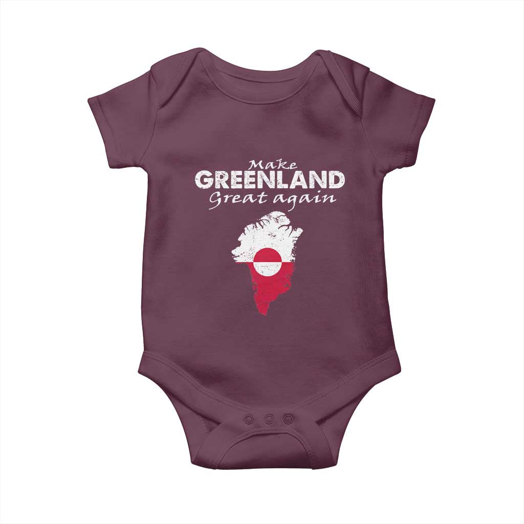 Make Greenland Great Again Baby Onesie Act USA 51st State Greenland