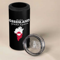 Make Greenland Great Again 4 in 1 Can Cooler Tumbler Act USA 51st State Greenland