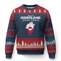Make Greenland Great Again Ugly Christmas Sweater Act USA 51st State Greenland