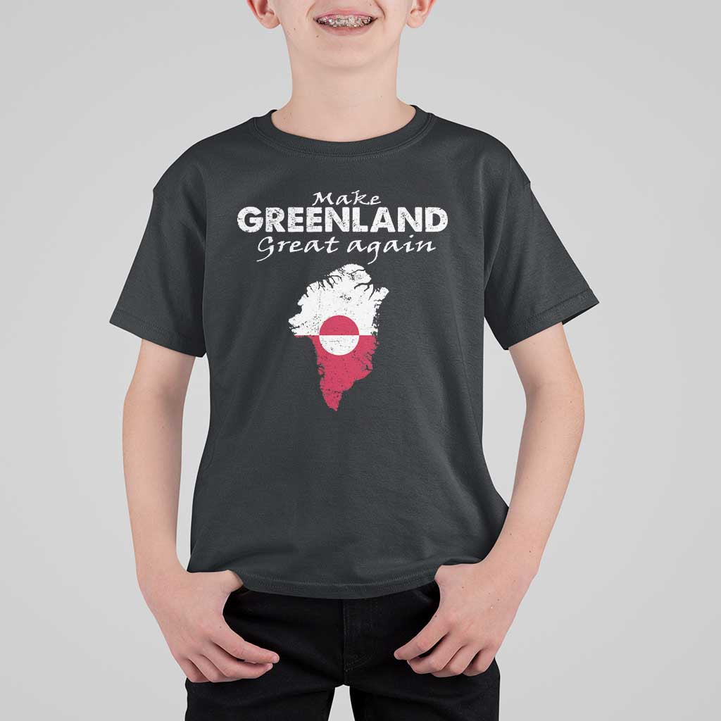 Make Greenland Great Again T Shirt For Kid Act USA 51st State Greenland