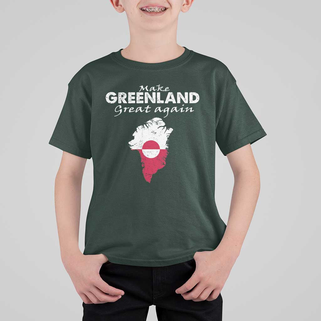 Make Greenland Great Again T Shirt For Kid Act USA 51st State Greenland