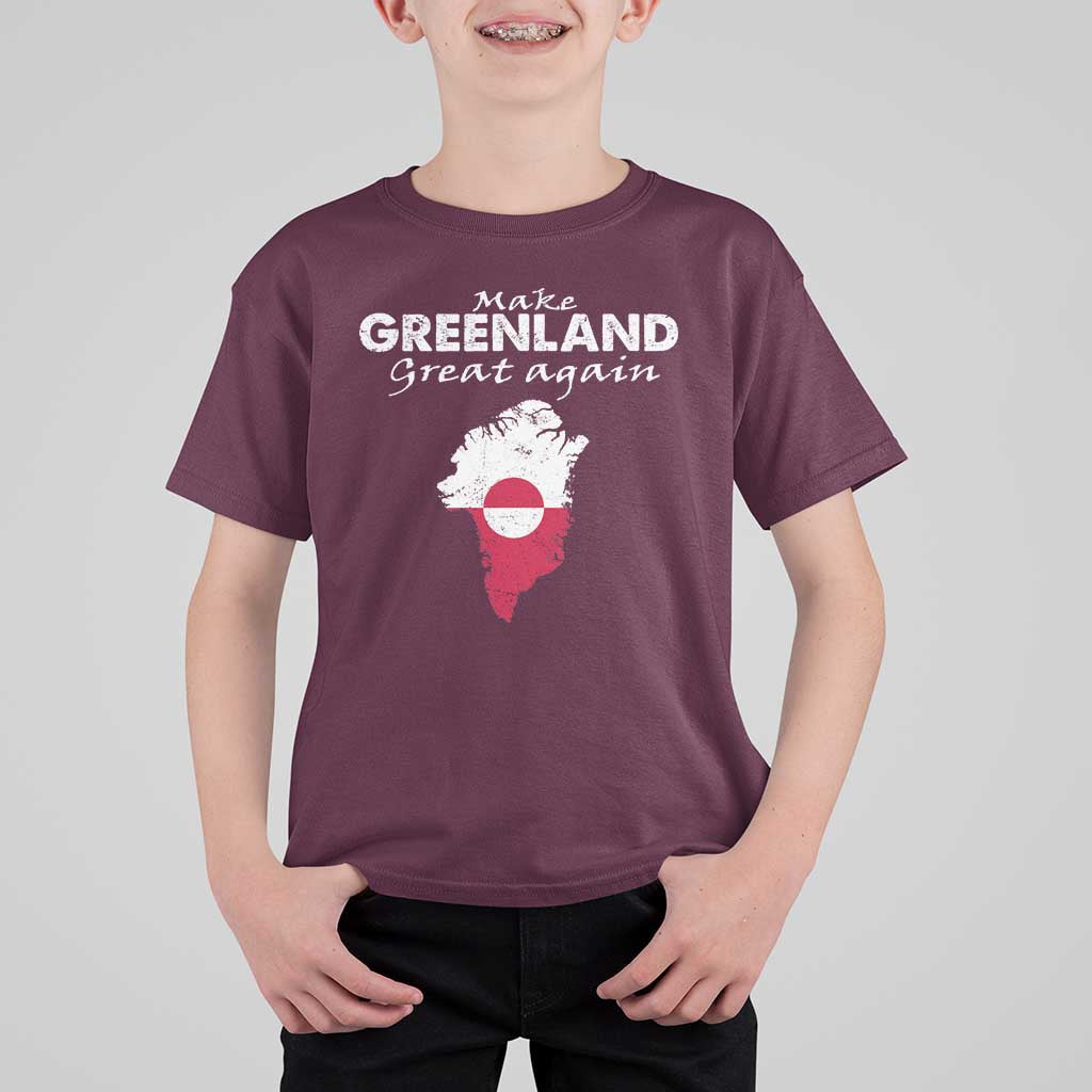 Make Greenland Great Again T Shirt For Kid Act USA 51st State Greenland
