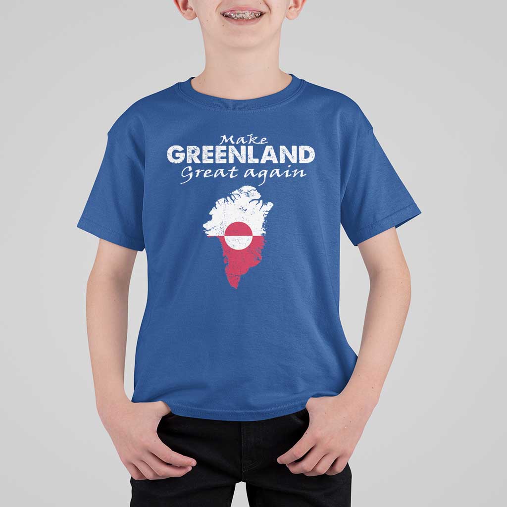 Make Greenland Great Again T Shirt For Kid Act USA 51st State Greenland