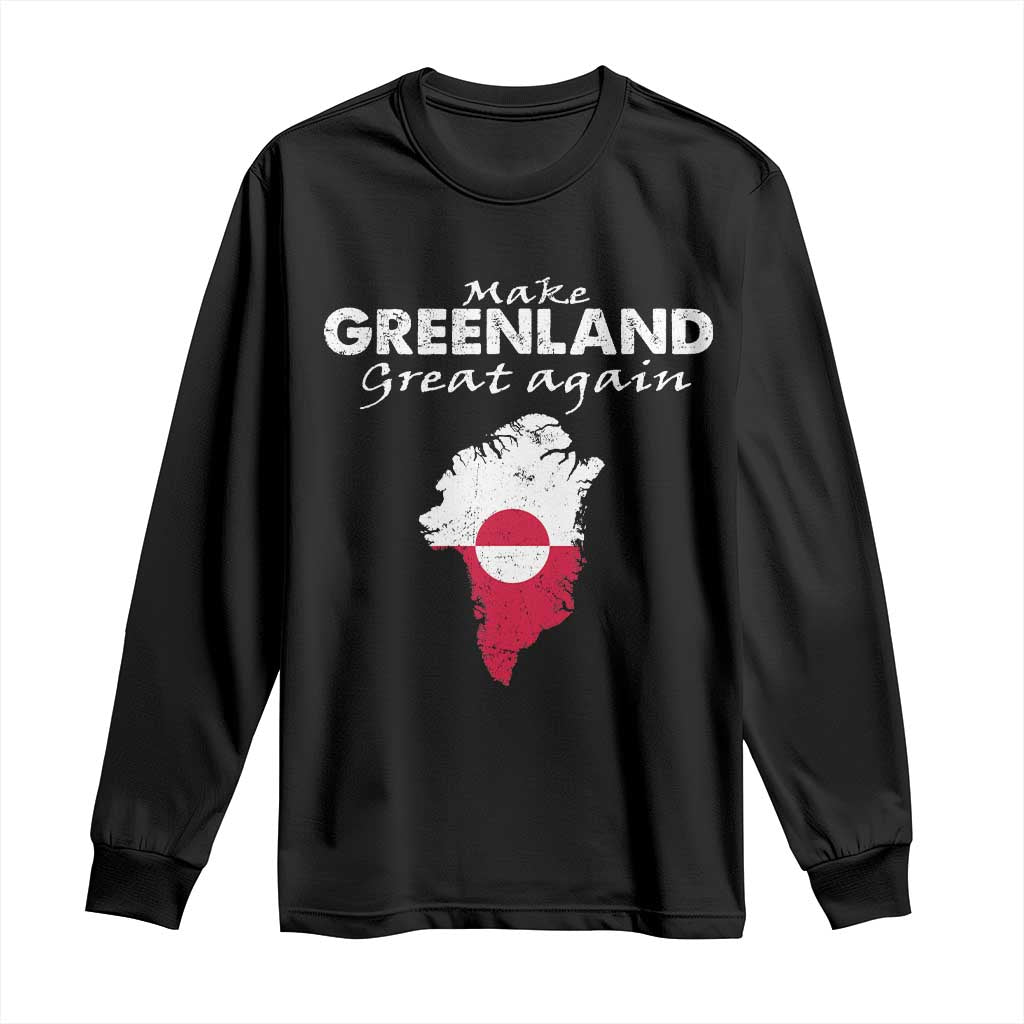 Make Greenland Great Again Long Sleeve Shirt Act USA 51st State Greenland