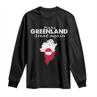 Make Greenland Great Again Long Sleeve Shirt Act USA 51st State Greenland