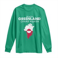 Make Greenland Great Again Long Sleeve Shirt Act USA 51st State Greenland