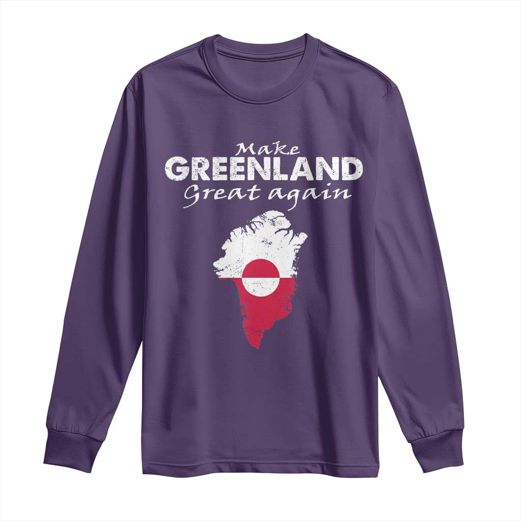 Make Greenland Great Again Long Sleeve Shirt Act USA 51st State Greenland