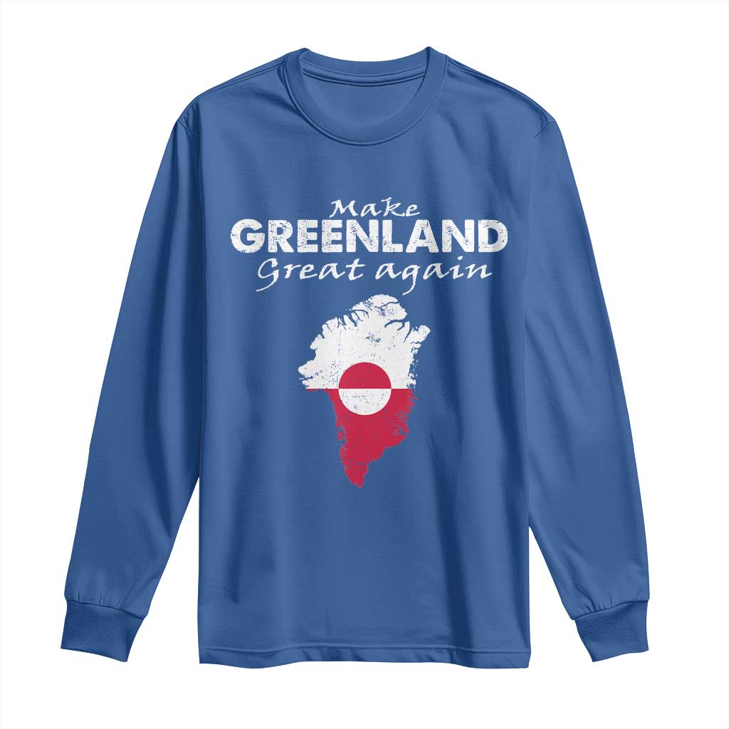 Make Greenland Great Again Long Sleeve Shirt Act USA 51st State Greenland