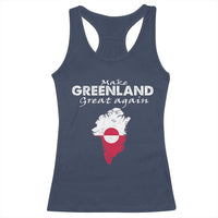 Make Greenland Great Again Racerback Tank Top Act USA 51st State Greenland