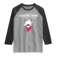 Make Greenland Great Again Raglan Shirt Act USA 51st State Greenland