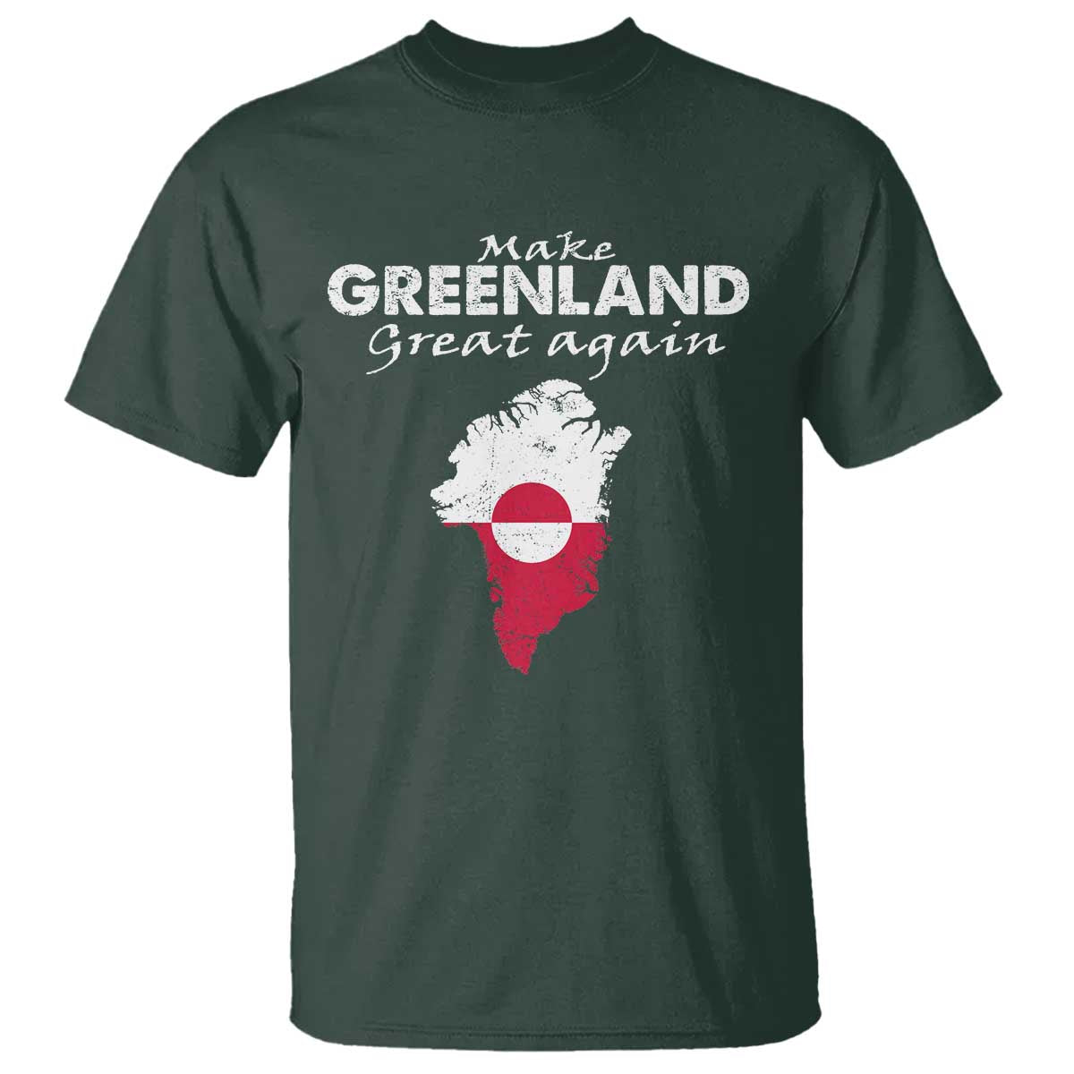 Make Greenland Great Again T Shirt Act USA 51st State Greenland