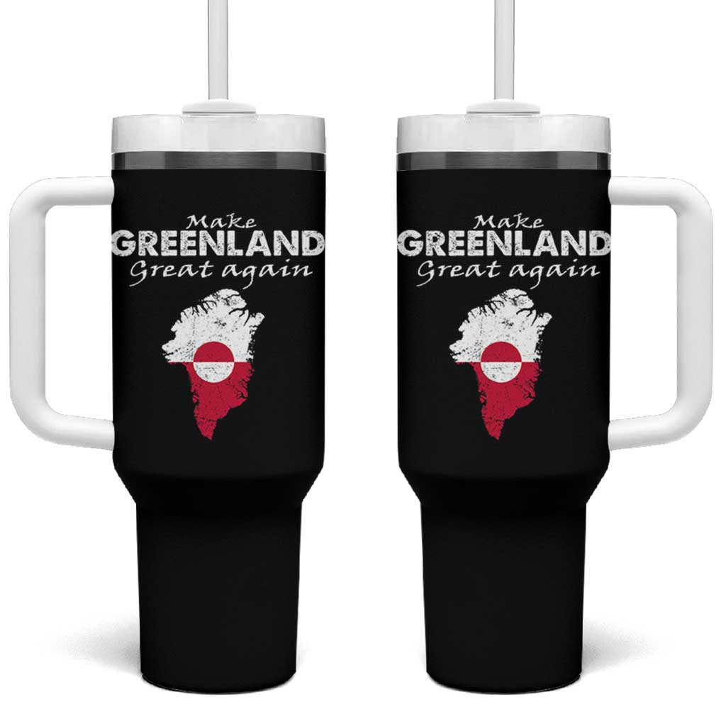 Make Greenland Great Again Tumbler With Handle Act USA 51st State Greenland