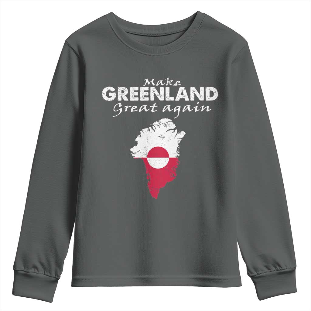 Make Greenland Great Again Youth Sweatshirt Act USA 51st State Greenland