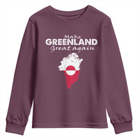 Make Greenland Great Again Youth Sweatshirt Act USA 51st State Greenland