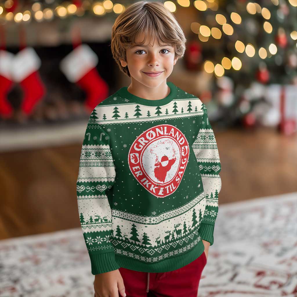 Greenland Is Not For Sale Ugly Christmas Sweater Gronland Er Ikke Til Salg Greenland Protest
