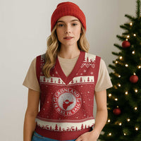 Greenland Is Not For Sale V-Neck Knit Sweater Vest Gronland Er Ikke Til Salg Greenland Protest