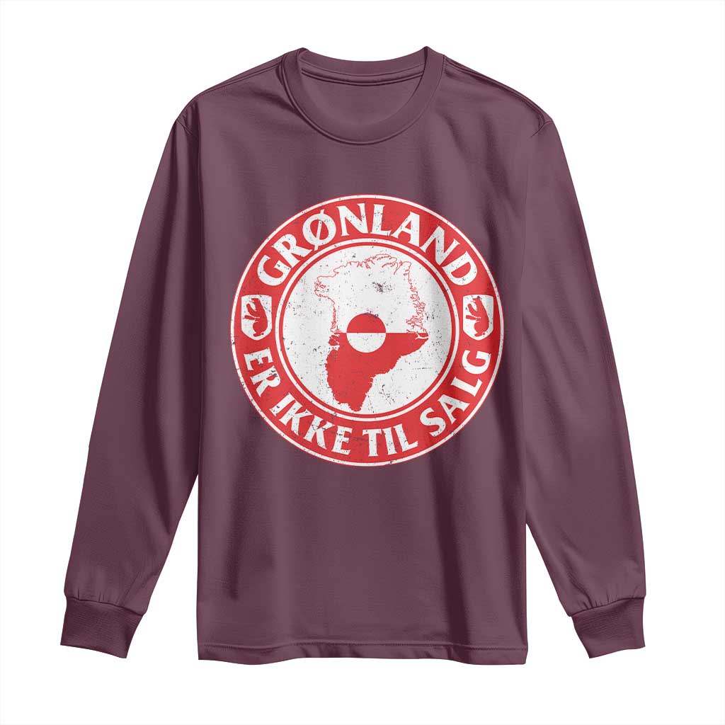 Greenland Is Not For Sale Long Sleeve Shirt Gronland Er Ikke Til Salg Greenland Protest
