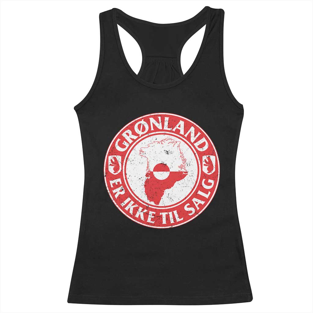 Greenland Is Not For Sale Racerback Tank Top Gronland Er Ikke Til Salg Greenland Protest