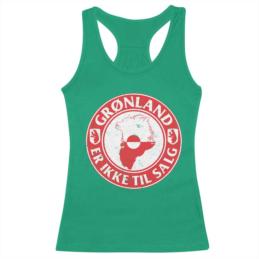 Greenland Is Not For Sale Racerback Tank Top Gronland Er Ikke Til Salg Greenland Protest