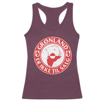 Greenland Is Not For Sale Racerback Tank Top Gronland Er Ikke Til Salg Greenland Protest