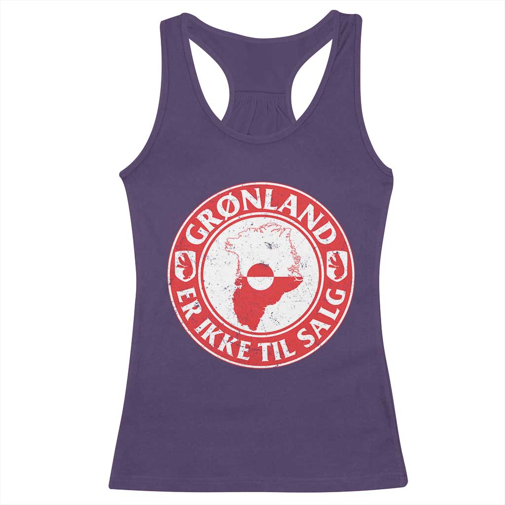 Greenland Is Not For Sale Racerback Tank Top Gronland Er Ikke Til Salg Greenland Protest