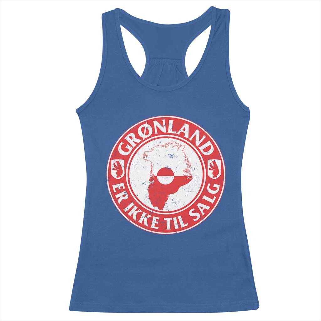 Greenland Is Not For Sale Racerback Tank Top Gronland Er Ikke Til Salg Greenland Protest