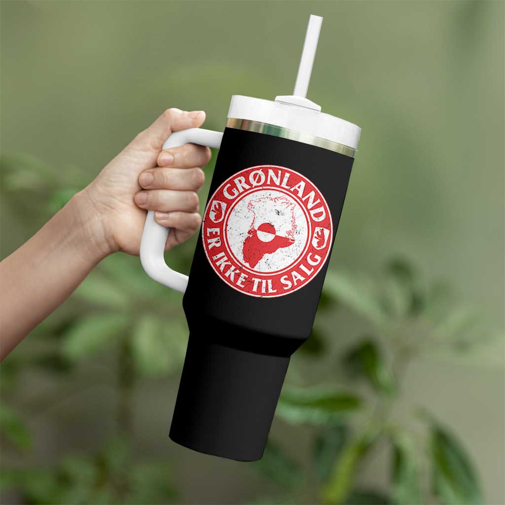 Greenland Is Not For Sale Tumbler With Handle Gronland Er Ikke Til Salg Greenland Protest