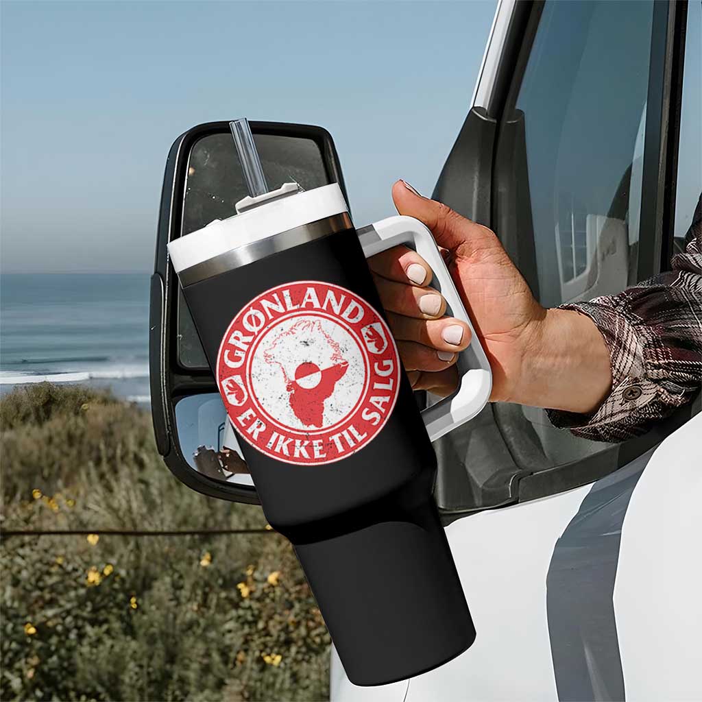 Greenland Is Not For Sale Tumbler With Handle Gronland Er Ikke Til Salg Greenland Protest