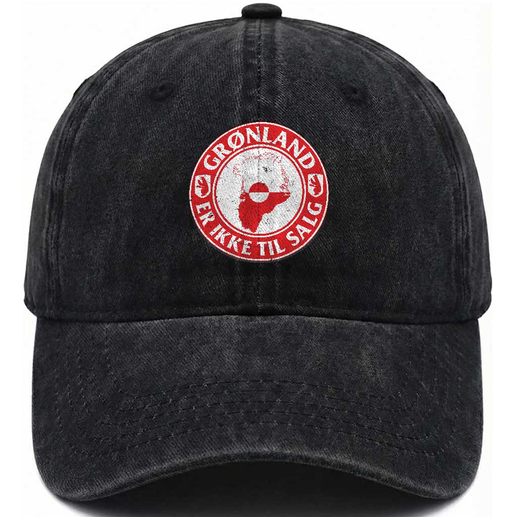 Greenland Is Not For Sale Washed Cotton Baseball Cap Gronland Er Ikke Til Salg Greenland Protest