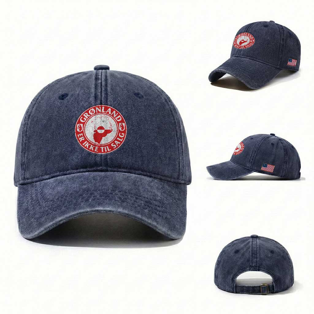 Greenland Is Not For Sale Washed Cotton Baseball Cap Gronland Er Ikke Til Salg Greenland Protest