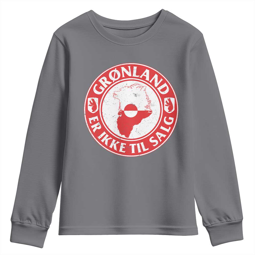 Greenland Is Not For Sale Youth Sweatshirt Gronland Er Ikke Til Salg Greenland Protest