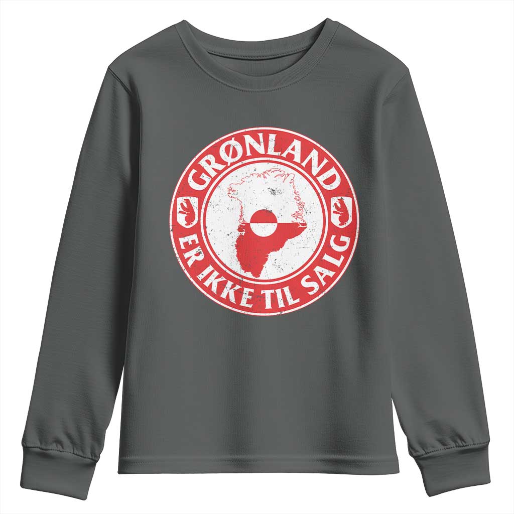 Greenland Is Not For Sale Youth Sweatshirt Gronland Er Ikke Til Salg Greenland Protest