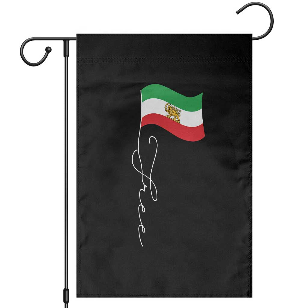 Free Iran Garden Flag Patriotic Iranian Lion and Sun Flag