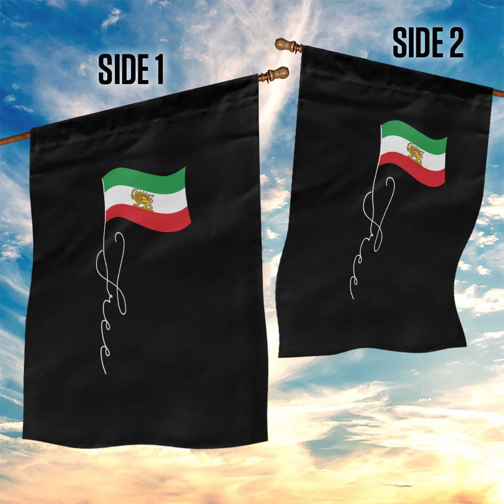 Free Iran Garden Flag Patriotic Iranian Lion and Sun Flag
