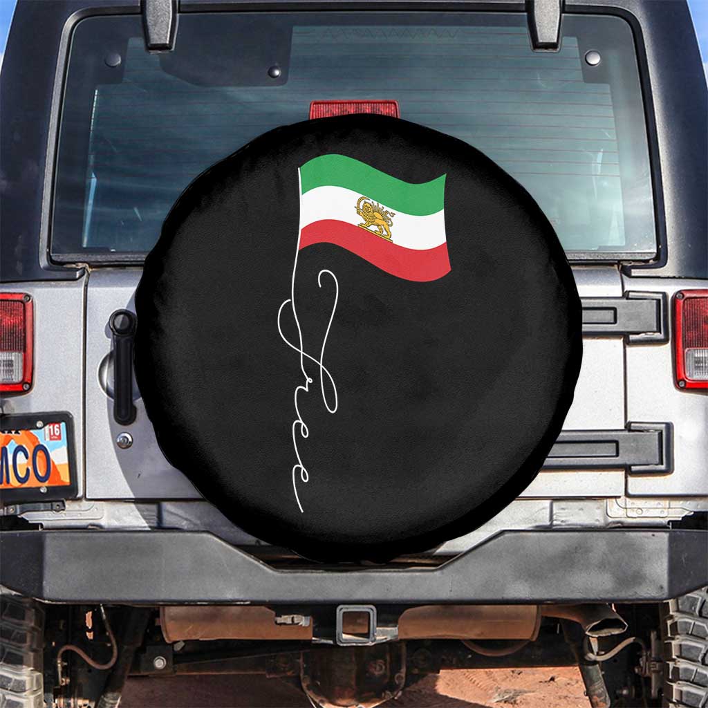 Free Iran Spare Tire Cover Patriotic Iranian Lion and Sun Flag