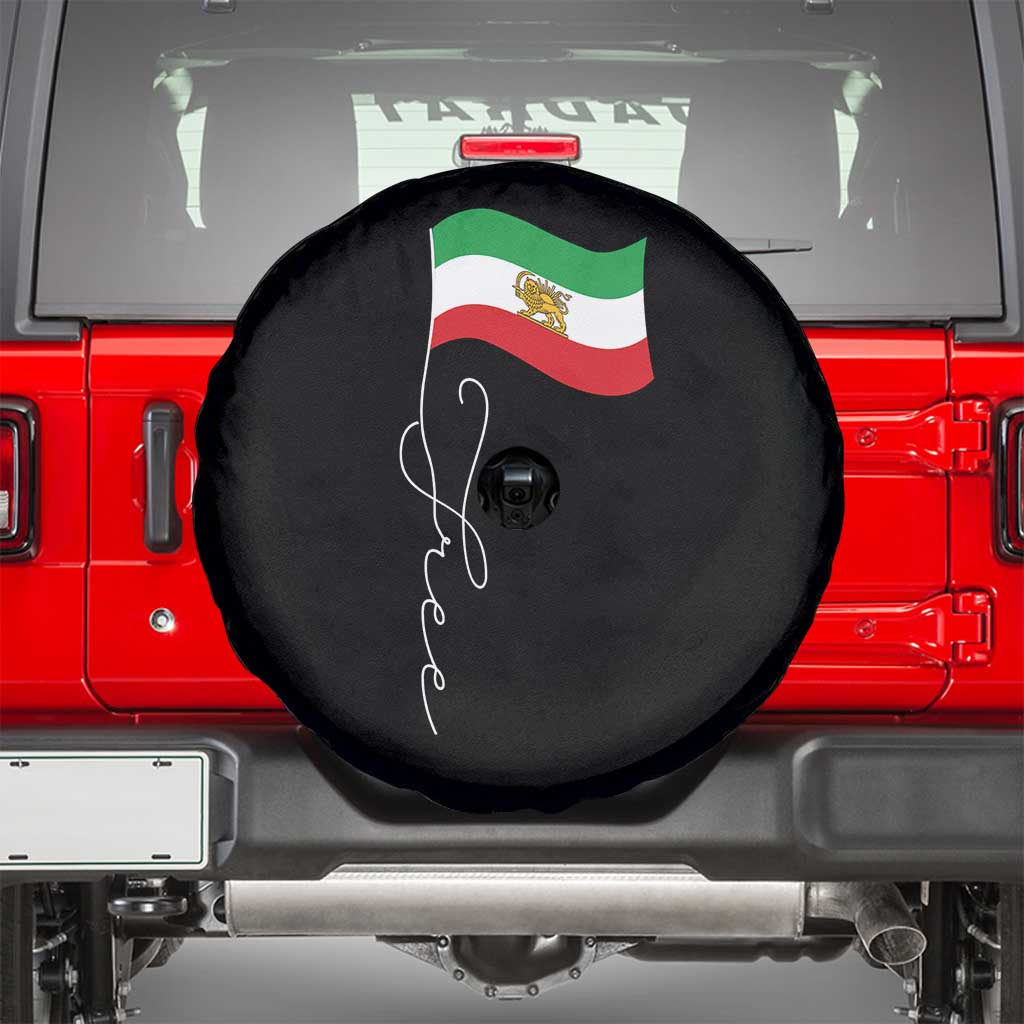 Free Iran Spare Tire Cover Patriotic Iranian Lion and Sun Flag