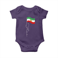 Free Iran Baby Onesie Patriotic Iranian Lion and Sun Flag