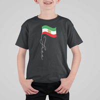 Free Iran T Shirt For Kid Patriotic Iranian Lion and Sun Flag