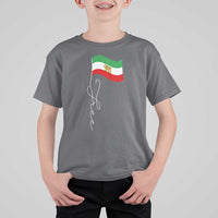 Free Iran T Shirt For Kid Patriotic Iranian Lion and Sun Flag