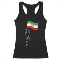 Free Iran Racerback Tank Top Patriotic Iranian Lion and Sun Flag