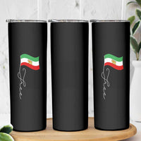 Free Iran Skinny Tumbler Patriotic Iranian Lion and Sun Flag