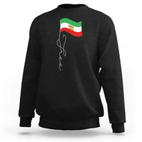 Free Iran Sweatshirt Patriotic Iranian Lion and Sun Flag