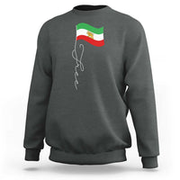 Free Iran Sweatshirt Patriotic Iranian Lion and Sun Flag