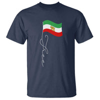 Free Iran T Shirt Patriotic Iranian Lion and Sun Flag