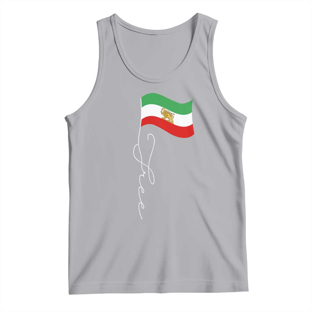 Free Iran Tank Top Patriotic Iranian Lion and Sun Flag