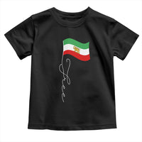 Free Iran Toddler T Shirt Patriotic Iranian Lion and Sun Flag