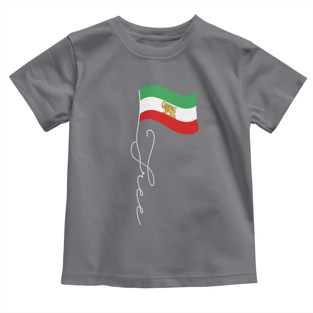 Free Iran Toddler T Shirt Patriotic Iranian Lion and Sun Flag
